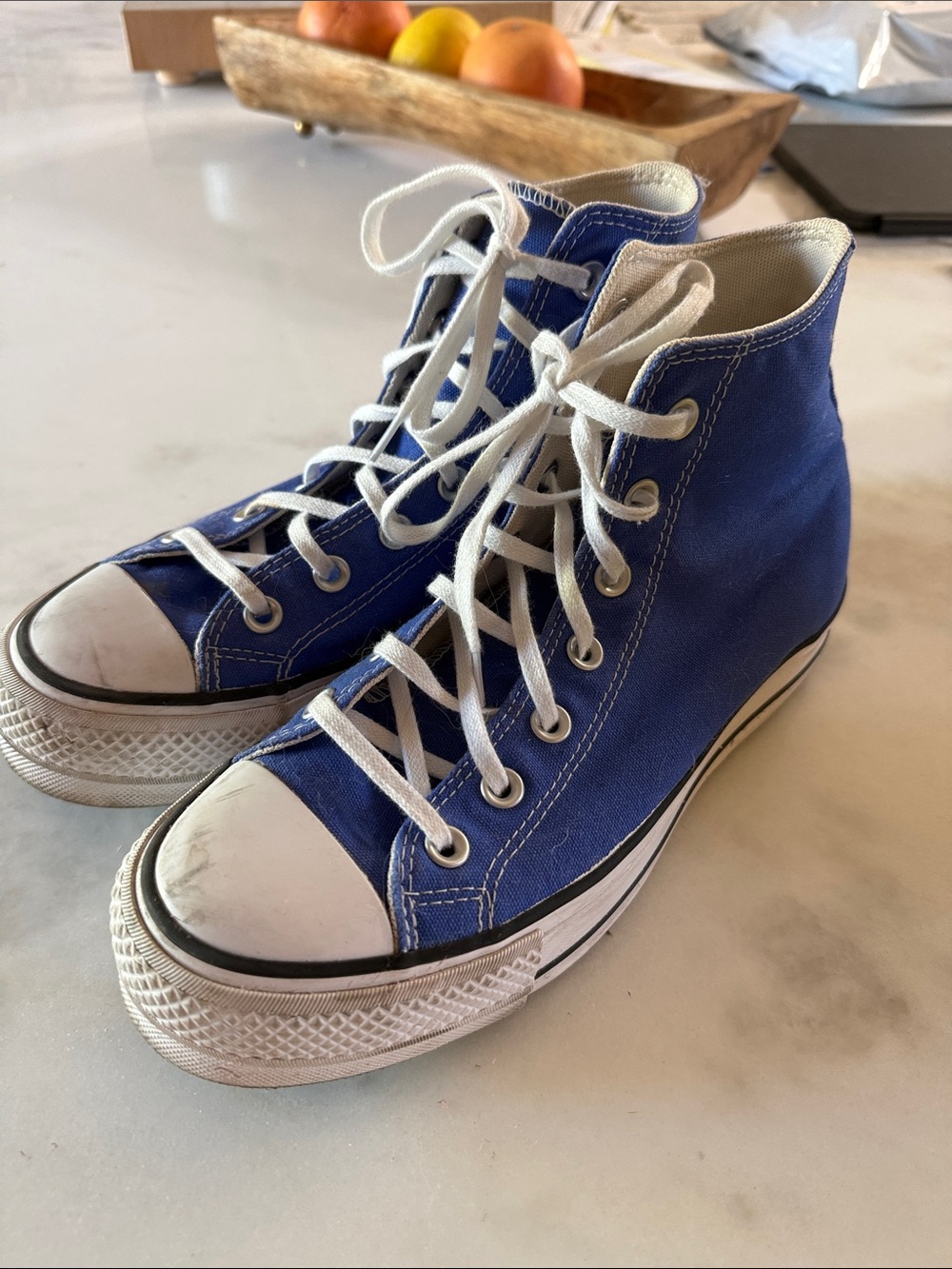Converse Royal Blue High-Top Canvas Sneakers
